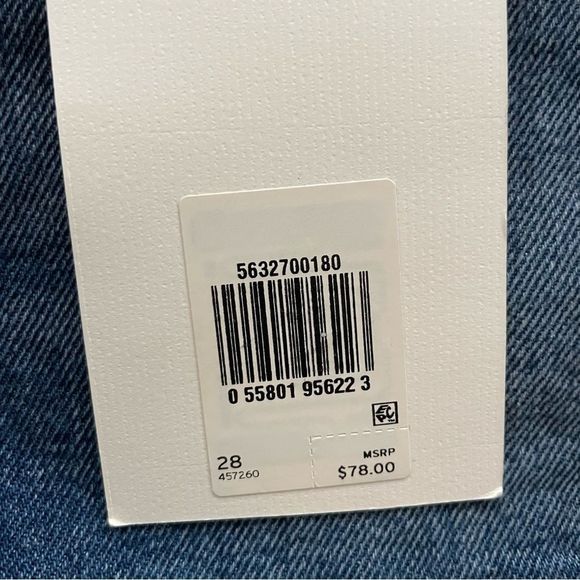 Levi's Premium 501 High Rise Jean Shorts Silver Lake Distressed Sz 28 NWT - Picture 15 of 15